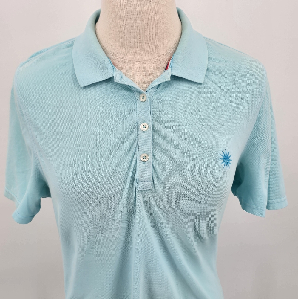 Fairway & Greene Women's Polo Embroidered Logo Blue Size XS